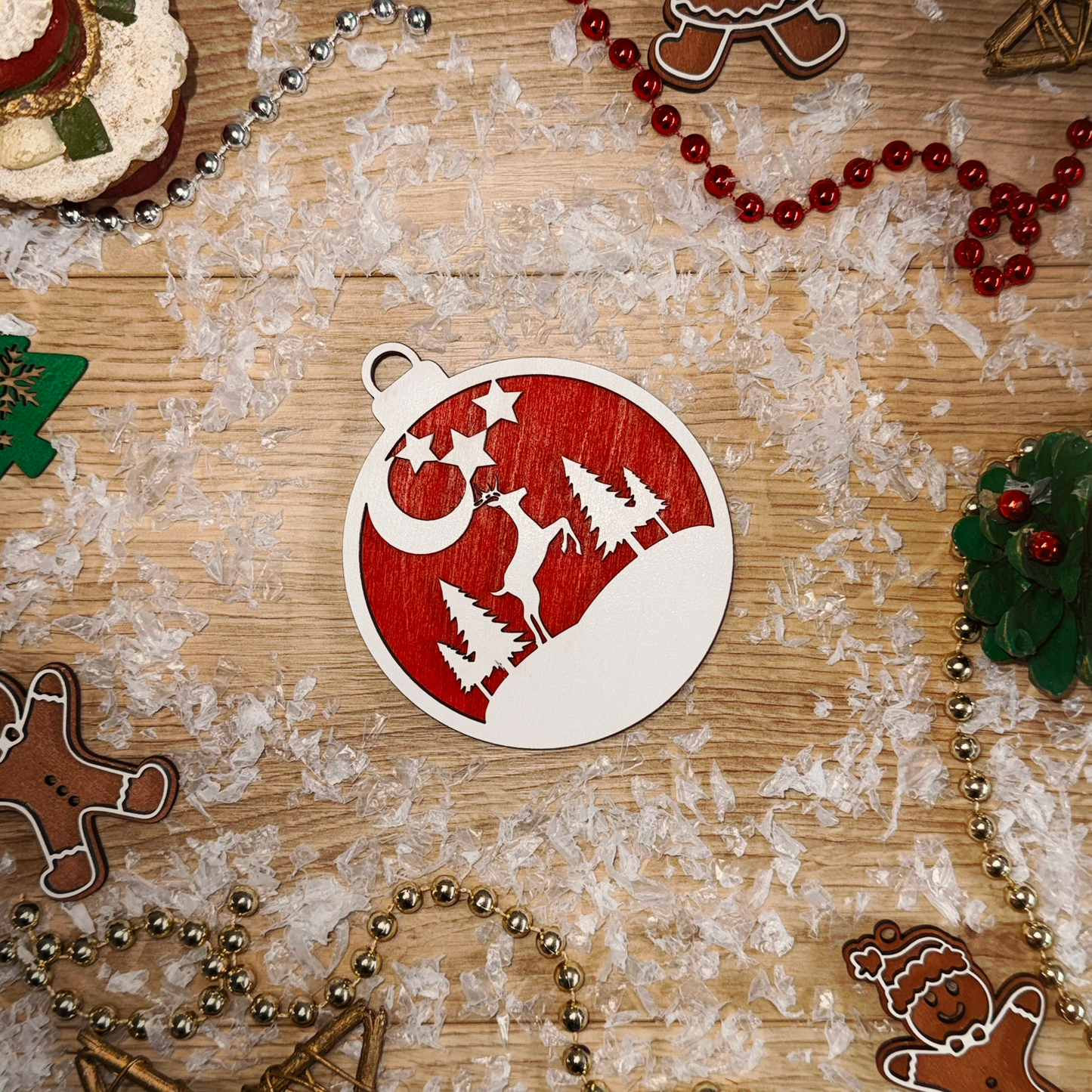 Köralakú Karácsonyfa díszek (15 változat)